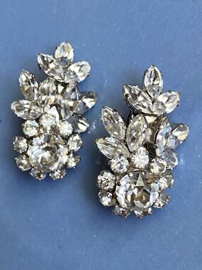 Stunning Vintage Schoffel & Co Crystal Rhinestone Earrings for Special Occasion